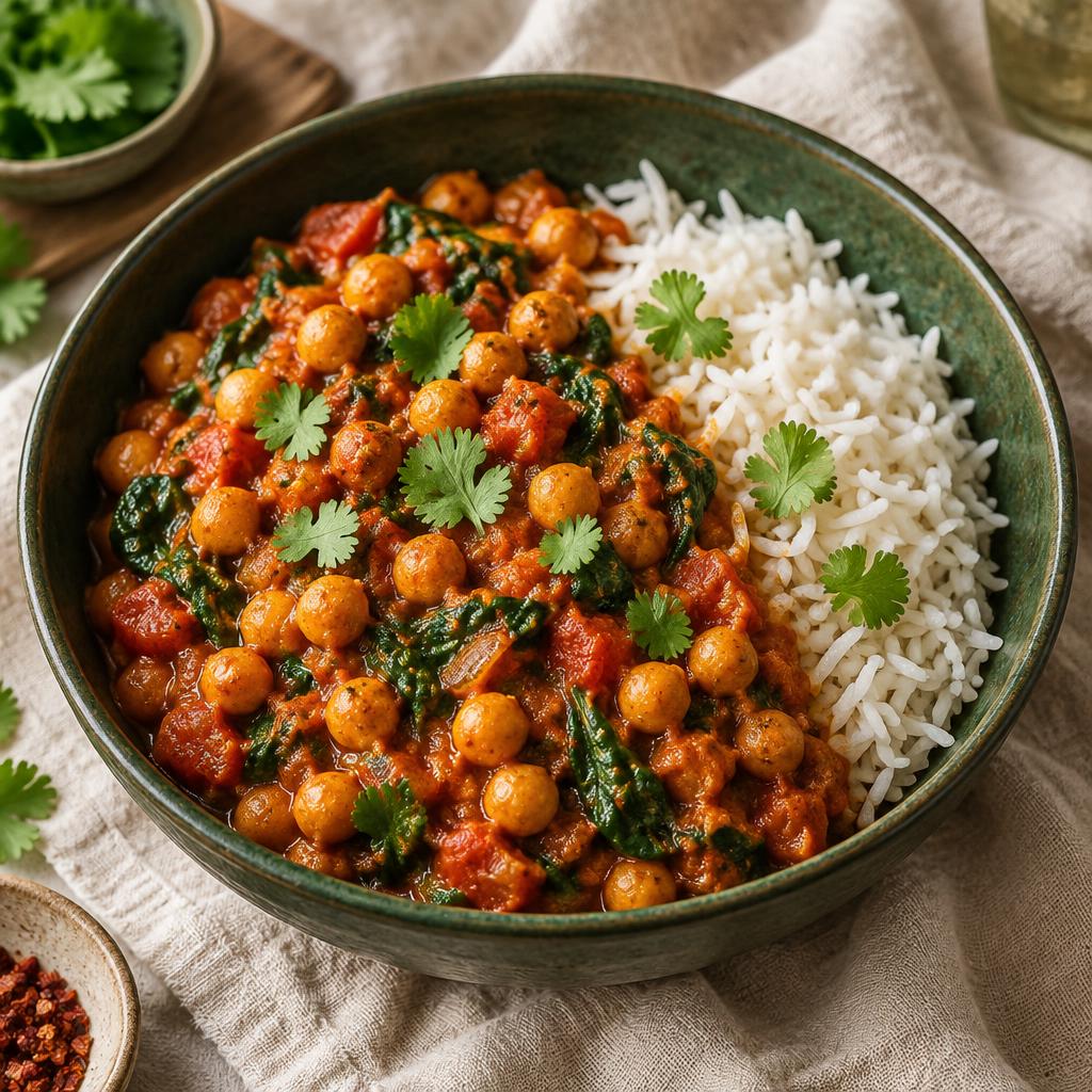 Tandoori Chickpeas with Rice